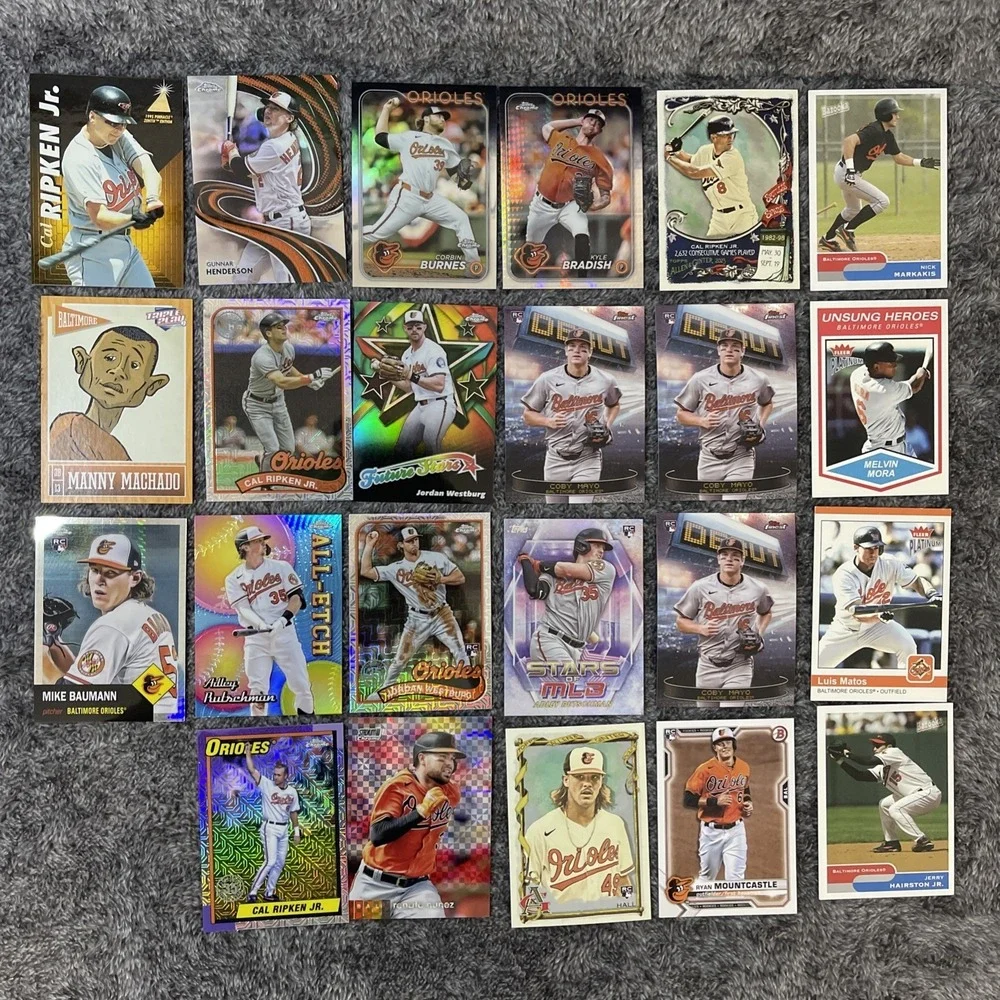 Baltimore Orioles Baseball 23 Card‎ Lot